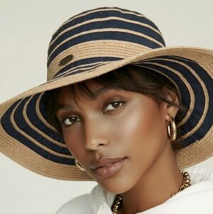 Panama Jack Wide Brim Hat 8 Inch Diameter